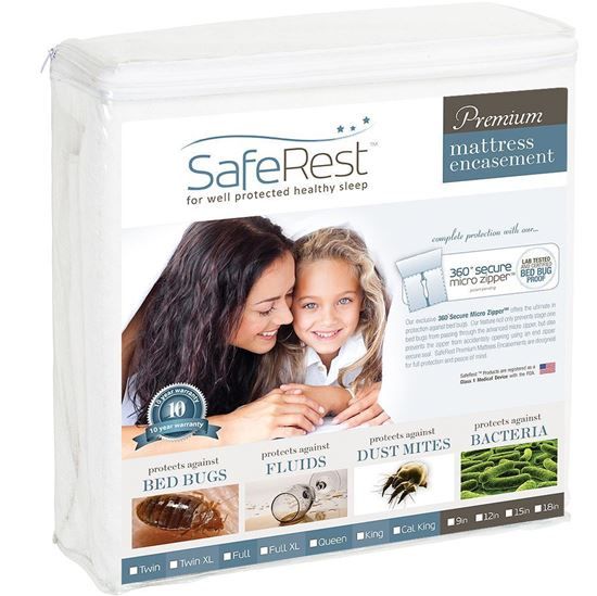 圖片 SafeRest 頂級純棉 防水抗過敏床墊保護套 (9吋)