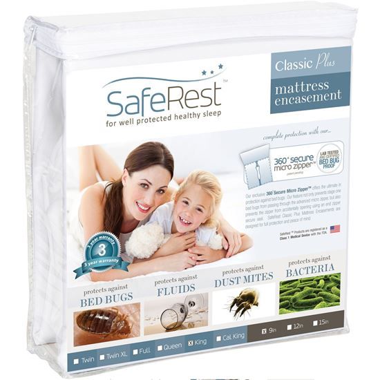 圖片 SafeRest 經典輕薄 防水抗過敏床墊保護套 (9吋)