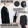 圖片 *貨品已截單*A P4U 2 中:Calvin Klein Distressed圓領長袖男裝上衣(黑色)