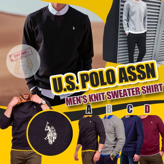 圖片 *貨品已截單*A P4U 3頭： U.S. Polo Assn 男裝圓領針織上衣