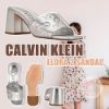 圖片 *貨品已截單*A P4U 6初：CALVIN KLEIN Elora 2粗跟拖鞋（銀色）