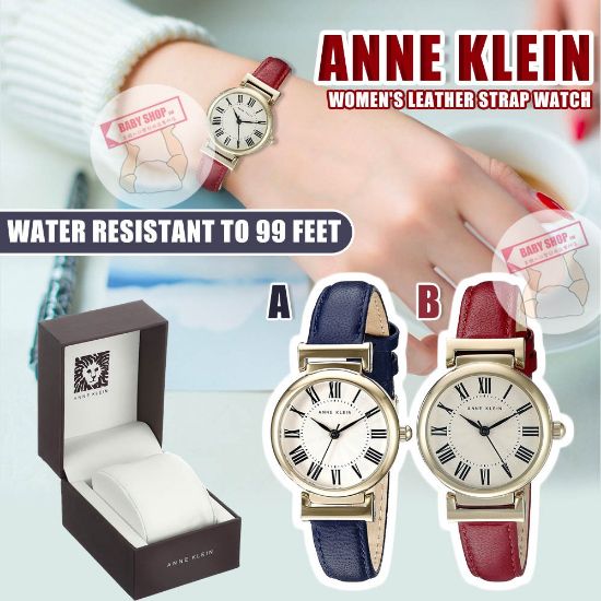 圖片 *貨品已截單*A P4U 6中： Anne Klein  Leather  Strap女士手錶 
