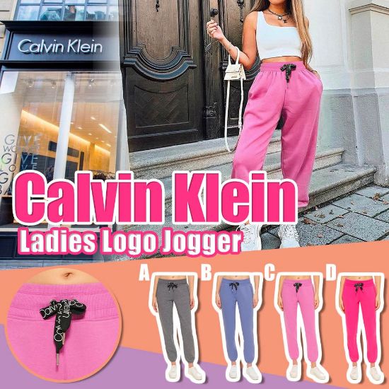 Picture of *貨品已截單*A P4U 6底：Calvin Klein 經典Logo綁帶女裝運動褲
