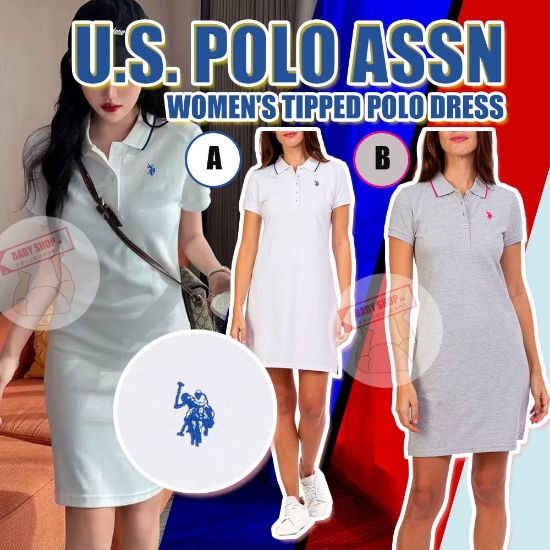 圖片 *貨品已截單*A P4U 7中：U.S. Polo Assn. 經典小logo女裝連衣裙