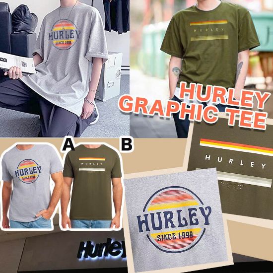 圖片 *貨品已截單*A P4U 8底:hurley graphic男裝短袖上衣（斷碼：S）