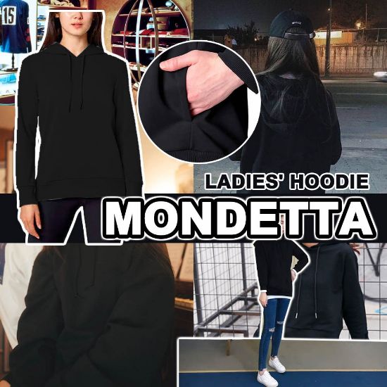 Picture of *貨品已截單*A P4U 10 底：Mondetta 女裝衛衣（黑色）